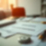 A detailed view of various insurance policy documents spread on a table