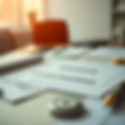 A detailed view of various insurance policy documents spread on a table