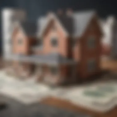 Illustration depicting various loan types for home construction