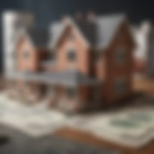 Illustration depicting various loan types for home construction