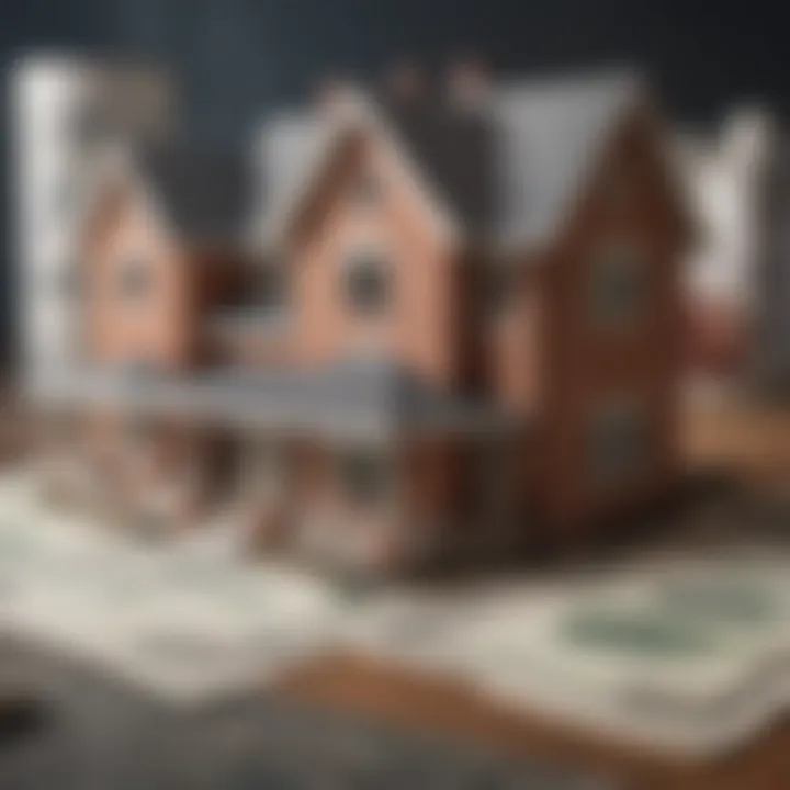 Illustration depicting various loan types for home construction