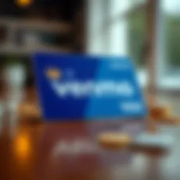 Close-up of the Venmo Card showcasing its design and features